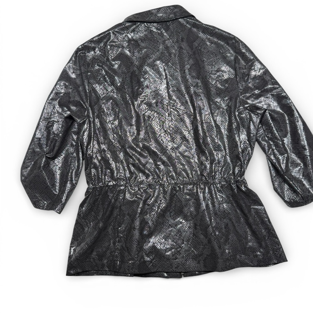 Zenergy by Chico’s metallic snake print jacket. - Picture 5 of 9